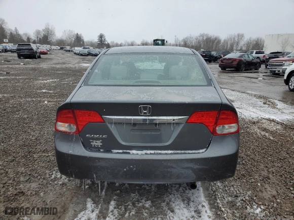 2010 Honda Civic Sdn LX with VIN 2HGFA1F50AH560941, listed as a Copart auction lot 51591825 with 131,489 mi miles and Salvage Title. Bid and sale history available at carsss.com. Image 6.