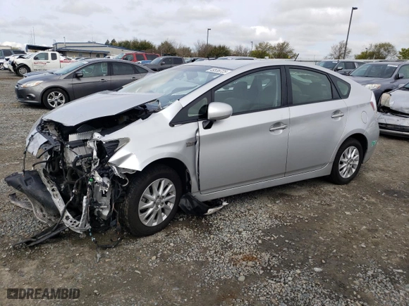2014 Toyota Prius Plug-In with VIN JTDKN3DP3E3062081, listed as a Copart auction lot 49536725 with 138,378 mi miles and Salvage Title. Bid and sale history available at carsss.com. Image 1.
