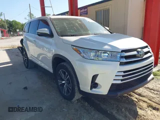 2019 Toyota Highlander LE with VIN 5TDZARFH6KS059138, listed as a IAAI auction lot 42515986 with 81,016 mi miles and . Bid and sale history available at DreamBid. Image 1.
