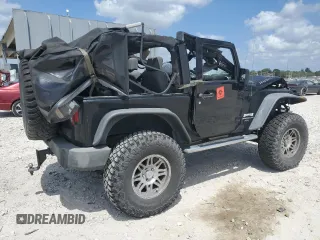 2007 Jeep Wrangler Rubicon with VIN 1J4GA64137L181809, listed as a Copart auction lot 53756665 with Not provided miles and Salvage title. Bid and sale history available at DreamBid. Image 3.