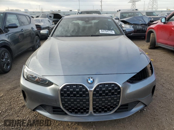 2021 BMW 4 Series 430i xDrive with VIN WBA73AP0XMCF22236, listed as a Copart auction lot 84704774 with 0 mi miles and Salvage Title. Bid and sale history available at carsss.com. Image 5.