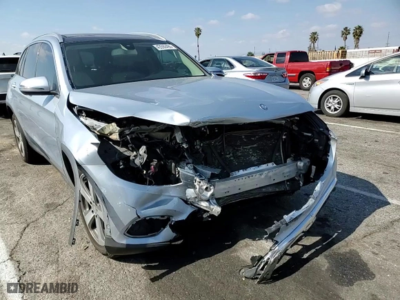2017 Mercedes-Benz GLC with VIN WDC0G4JB4HF115786, listed as a Copart auction lot 43592495 with 83,687 mi miles and Salvage Title. Bid and sale history available at carsss.com. Image 10.