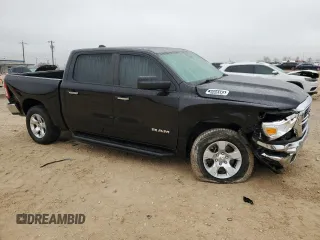 2019 Ram 1500 Big Horn with VIN 1C6RREFT5KN786046, listed as a Copart auction lot 42988645 with 90,371 mi miles and Clean title. Bid and sale history available at DreamBid. Image 4.