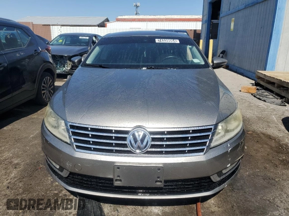 2013 Volkswagen CC Sport with VIN WVWBP7ANXDE532775, listed as a Copart auction lot 74339064 with 100,571 mi miles and Clean Title. Bid and sale history available at carsss.com. Image 5.