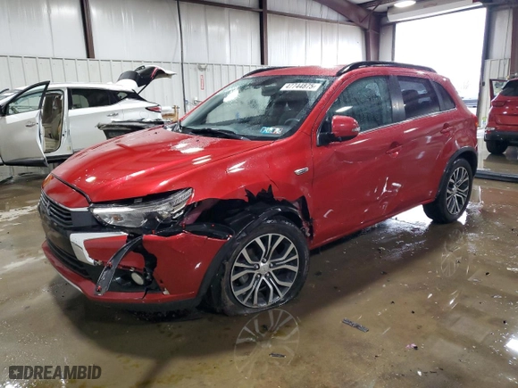 2017 Mitsubishi Outlander Sport SEL 2.4 with VIN JA4AR4AW1HZ060732, listed as a Copart auction lot 47744875 with 21,639 mi miles and Salvage Title. Bid and sale history available at carsss.com. Image 1.