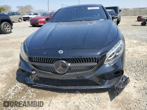 2018 Mercedes-Benz S-Class S 560 with VIN WDDXJ8GB7JA035377, listed as a Copart auction lot 49506415 with 55,535 mi miles and Salvage Title. Bid and sale history available at carsss.com. Image 5.