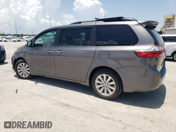 2015 Toyota Sienna Limited with VIN 5TDDK3DC2FS123483, listed as a Copart auction lot 61663545 with 88,390 mi miles and Salvage title. Bid and sale history available at DreamBid. Image 2.