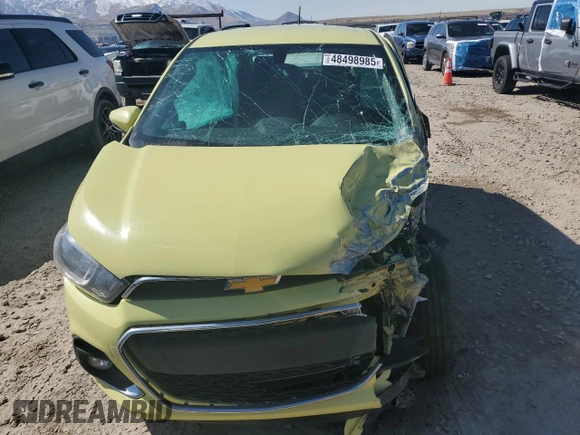 2017 Chevrolet Spark LT with VIN KL8CD6SA2HC786221, listed as a Copart auction lot 48498985 with Not Provided miles and Salvage Title. Bid and sale history available at DreamBid. Image 5.