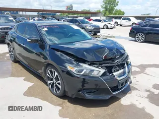2018 Nissan Maxima S with VIN 1N4AA6AP7JC405763, listed as a IAAI auction lot 42595586 with 69,494 mi miles and . Bid and sale history available at DreamBid. Image 1.