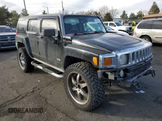 2007 Hummer H3 SUV with VIN 5GTDN13E578105671, listed as a Copart auction lot 43462365 with 266,933 mi miles and Clean Title. Bid and sale history available at DreamBid. Image 4.