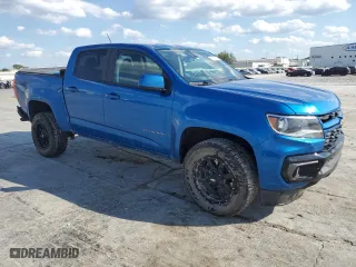 2022 Chevrolet Colorado 2WD LT with VIN 1GCGSCEA1N1297471, listed as a Copart auction lot 72071154 with 59,552 mi miles and Salvage Title. Bid and sale history available at carsss.com. Image 4.