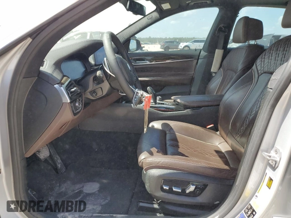2019 BMW 6 Series 640i xDrive with VIN WBAJV6C56KBK07979, listed as a Copart auction lot 62149624 with 58,200 mi miles and Salvage Title. Bid and sale history available at carsss.com. Image 7.