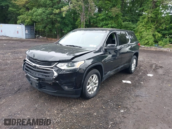 2021 Chevrolet Traverse LS with VIN 1GNERFKW3MJ252834, listed as a IAAI auction lot 42505849 with 55,012 mi miles and . Bid and sale history available at DreamBid. Image 18.