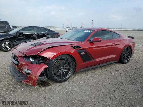 2021 Ford Mustang GT with VIN 1FA6P8CF8M5145287, listed as a Copart auction lot 47650835 with 14,971 mi miles and Salvage Title. Bid and sale history available at carsss.com. Image 1.