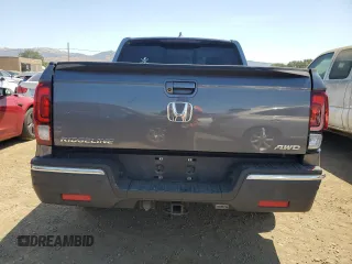 2020 Honda Ridgeline RTL-E with VIN 5FPYK3F76LB010841, listed as a Copart auction lot 59603935 with 53,055 mi miles and Salvage title. Bid and sale history available at DreamBid. Image 6.