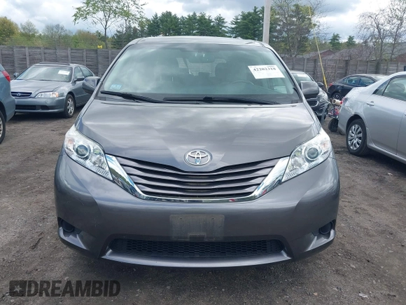 2017 Toyota Sienna LE with VIN 5TDJZ3DC5HS182934, listed as a IAAI auction lot 42202318 with 57,798 mi miles and . Bid and sale history available at DreamBid. Image 12.