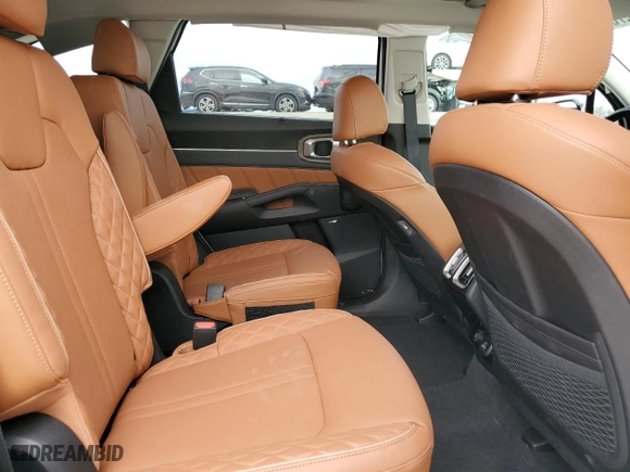 2023 Kia Sorento X-Line SX Prestige with VIN 5XYRKDLF2PG252524, listed as a Copart auction lot 89027855 with 10,143 mi miles and Salvage Title. Bid and sale history available at carsss.com. Image 12.