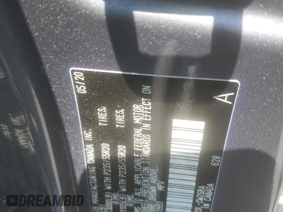 2020 Lexus RX 350 with VIN 2T2HZMAA4LC171993, listed as a Copart auction lot 62016635 with 57,712 mi miles and Salvage title. Bid and sale history available at DreamBid. Image 13.