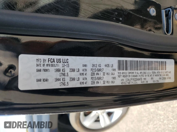 2016 Jeep Patriot High Altitude with VIN 1C4NJPFA5GD640476, listed as a Copart auction lot 55380895 with 178,368 mi miles and Clean Title. Bid and sale history available at carsss.com. Image 13.