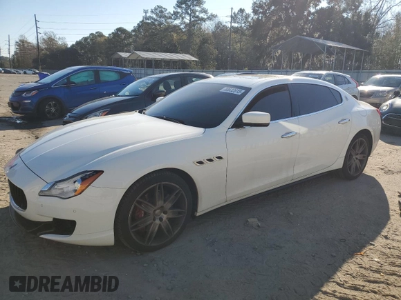 2015 Maserati Quattroporte S Q4 z VIN ZAM56RRA0F1151942, wystawiony jako Copart lot #88632815 z przebiegiem 28 821 mil mil oraz Szkoda całkowita • Salvage title. Historia ofert i sprzedaży dostępna na DreamBid. Obrazek 1.