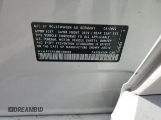 2022 Volkswagen Arteon SEL R-Line z VIN WVWAR7AN3NE009962, wystawiony jako Copart lot #61428644 z przebiegiem 51 309 mil mil oraz Szkoda całkowita • Salvage title. Historia ofert i sprzedaży dostępna na DreamBid. Obrazek 14.