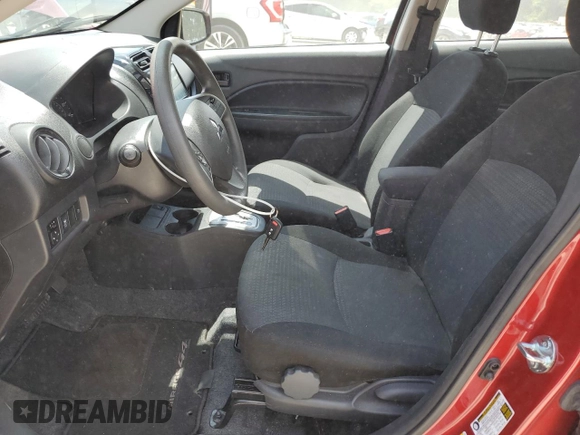 2021 Mitsubishi Mirage ES with VIN ML32FUFJ3MHF07244, listed as a Copart auction lot 59091725 with 44,793 mi miles and Salvage title. Bid and sale history available at DreamBid. Image 7.