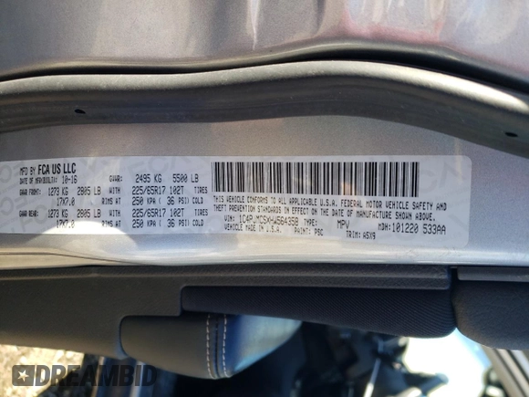 2017 Jeep Cherokee Latitude with VIN 1C4PJMCSXHW564358, listed as a Copart auction lot 42556035 with 85,150 mi miles and Non Repairable. Bid and sale history available at DreamBid. Image 13.