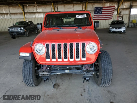 2020 Jeep Wrangler Unlimited Sahara Altitude с VIN 1C4HJXEN8LW268874, выставлен на аукционе Copart как лот 58557845 с пробегом 77 708 миль миль и Списание • Salvage title. История ставок и продаж доступна на DreamBid. Изображение 5.