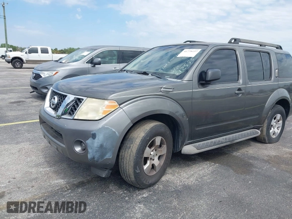 2008 Nissan Pathfinder SE with VIN 5N1AR18U68C612555, listed as a IAAI auction lot 41778157 with 160,510 mi miles. Bid and sale history available at carsss.com. Image 2.
