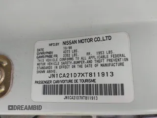 1999 Nissan Maxima GXE с VIN JN1CA21D7XT811913, выставлен на аукционе IAAI как лот 42374679 с пробегом 209 172 миль миль и . История ставок и продаж доступна на DreamBid. Изображение 9.