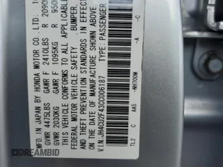 2012 Acura TSX with VIN JH4CU2F43CC006187, listed as a Copart auction lot 45317634 with 139,389 mi miles and Non repairable. Bid and sale history available at DreamBid. Image 12.