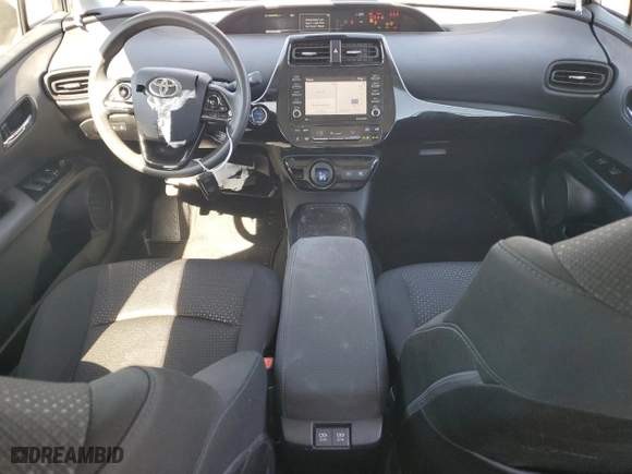 2021 Toyota Prius L Eco with VIN JTDKAMFU7M3134645, listed as a Copart auction lot 46712155 with 44,596 mi miles and Salvage Title. Bid and sale history available at carsss.com. Image 8.