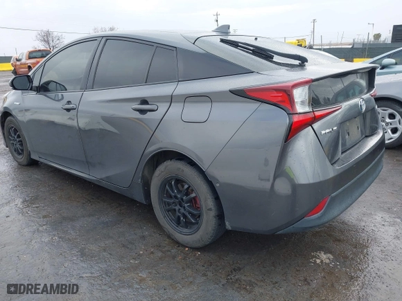2019 Toyota Prius L Eco with VIN JTDKARFU3K3099256, listed as a IAAI auction lot 41813619 with 169,900 mi miles. Bid and sale history available at carsss.com. Image 3.