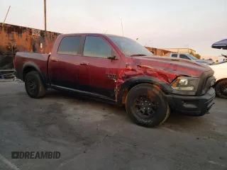 2017 Ram 1500 Rebel with VIN 1C6RR7YTXHS850780, listed as a Copart auction lot 56189055 with 91,040 mi miles and Salvage title. Bid and sale history available at DreamBid. Image 4.