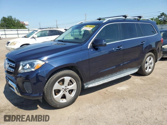 2017 Mercedes-Benz GLS 450 with VIN 4JGDF6EE4HA922070, listed as a Copart auction lot 54575704 with 80,986 mi miles and Non Repairable. Bid and sale history available at DreamBid. Image 1.