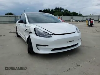 2023 Tesla Model 3 with VIN 5YJ3E1EA3PF562251, listed as a Copart auction lot 58293355 with 16,283 mi miles and Salvage title. Bid and sale history available at DreamBid. Image 13.
