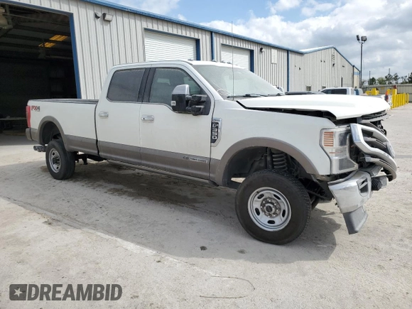 2020 Ford F-350 XL with VIN 1FT8W3BT1LED32482, listed as a Copart auction lot 43860854 with 81,153 mi miles and Salvage title. Bid and sale history available at DreamBid. Image 4.