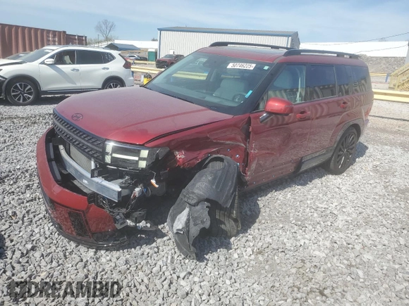 2024 Hyundai Santa Fe Calligraphy z VIN 5NMP54GL5RH044368, wystawiony jako Copart lot #50746225 z przebiegiem 8 709 mil mil oraz Szkoda całkowita • Salvage title. Historia ofert i sprzedaży dostępna na DreamBid. Obrazek 1.