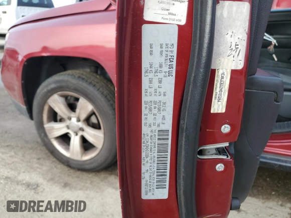 2017 Jeep Compass Sport z VIN 1C4NJCBA2HD123264, wystawiony jako Copart lot #45902185 z przebiegiem 103 081 mil mil oraz Szkoda całkowita • Salvage title. Historia ofert i sprzedaży dostępna na DreamBid. Obrazek 13.