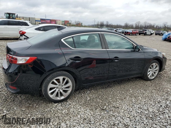 2017 Acura ILX w/Premium Pkg with VIN 19UDE2F77HA011281, listed as a Copart auction lot 52437325 with 57,155 mi miles and Salvage Title. Bid and sale history available at carsss.com. Image 3.