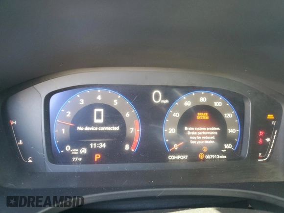 2023 Acura Integra Technology with VIN 19UDE4H62PA013504, listed as a Copart auction lot 57128995 with 7,913 mi miles and Salvage title. Bid and sale history available at DreamBid. Image 9.