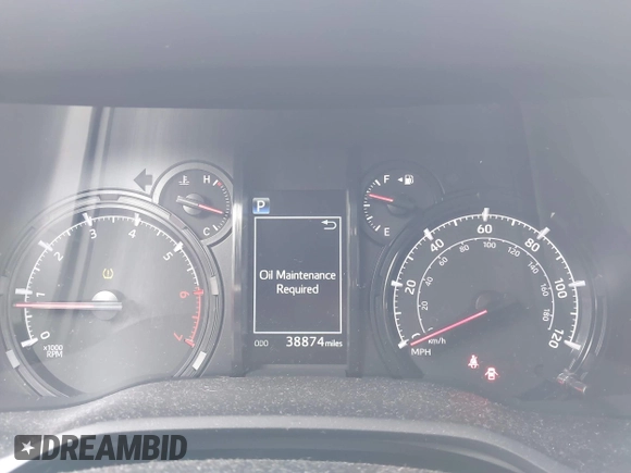 2022 Toyota 4Runner SR5 with VIN JTEMU5JR3N5987585, listed as a IAAI auction lot 41714815 with 38,874 mi miles and . Bid and sale history available at DreamBid. Image 7.