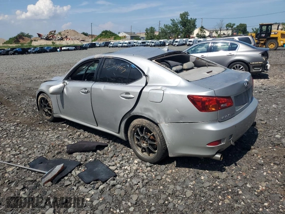 2008 Lexus IS 250 with VIN JTHCK262782020160, listed as a Copart auction lot 65036405 with 218,099 mi miles and Clean title. Bid and sale history available at DreamBid. Image 2.