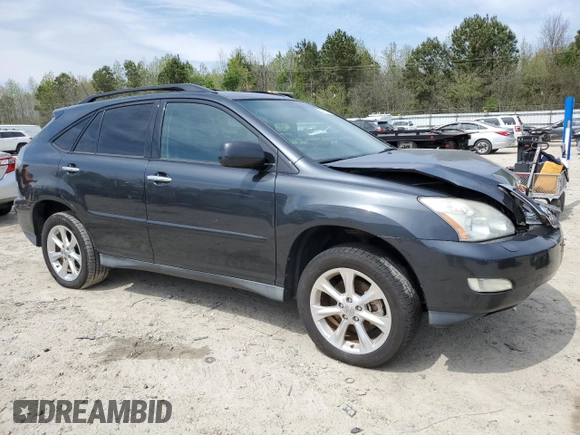 2009 Lexus RX 350 with VIN 2T2HK31U69C111392, listed as a Copart auction lot 52213385 with 153,225 mi miles and Salvage Title. Bid and sale history available at DreamBid. Image 4.