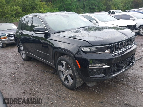 2023 Jeep Grand Cherokee Limited with VIN 1C4RJGBG1PC523186, listed as a IAAI auction lot 42143777 with 42,877 mi miles and . Bid and sale history available at DreamBid. Image 1.