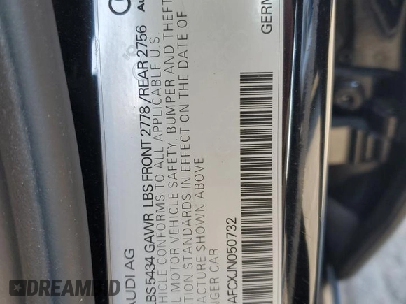 2018 Audi A6 Prestige z VIN WAUH3AFCXJN050732, wystawiony jako Copart lot #75430174 z przebiegiem 71 881 mil mil oraz Szkoda całkowita • Salvage title. Historia ofert i sprzedaży dostępna na DreamBid. Obrazek 12.