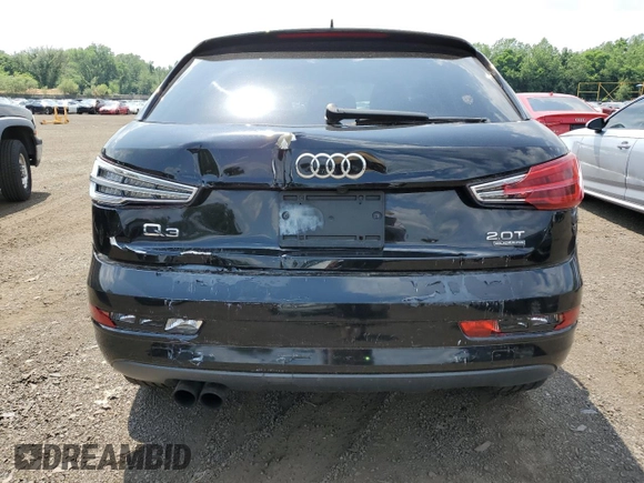 2017 Audi Q3 Premium with VIN WA1ECCFS5HR001511, listed as a Copart auction lot 60853085 with 70,818 mi miles and Salvage title. Bid and sale history available at DreamBid. Image 6.