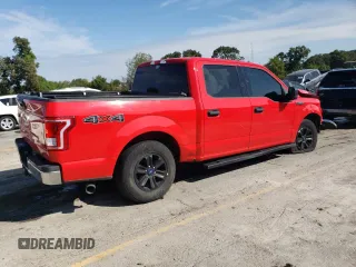 2017 Ford F-150 XL with VIN 1FTEW1EF4HKC37954, listed as a Copart auction lot 71001274 with 123,678 mi miles and Salvage Title. Bid and sale history available at carsss.com. Image 3.