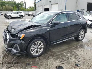 2021 Audi Q3 S line Premium with VIN WA1DECF32M1129454, listed as a Copart auction lot 53548175 with 30,221 mi miles and Salvage title. Bid and sale history available at DreamBid. Image 1.