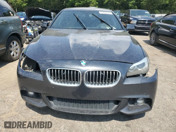 2015 BMW 5 Series 528i with VIN WBA5A5C5XFD513763, listed as a Copart auction lot 63825535 with 147,982 mi miles and Salvage title. Bid and sale history available at DreamBid. Image 5.